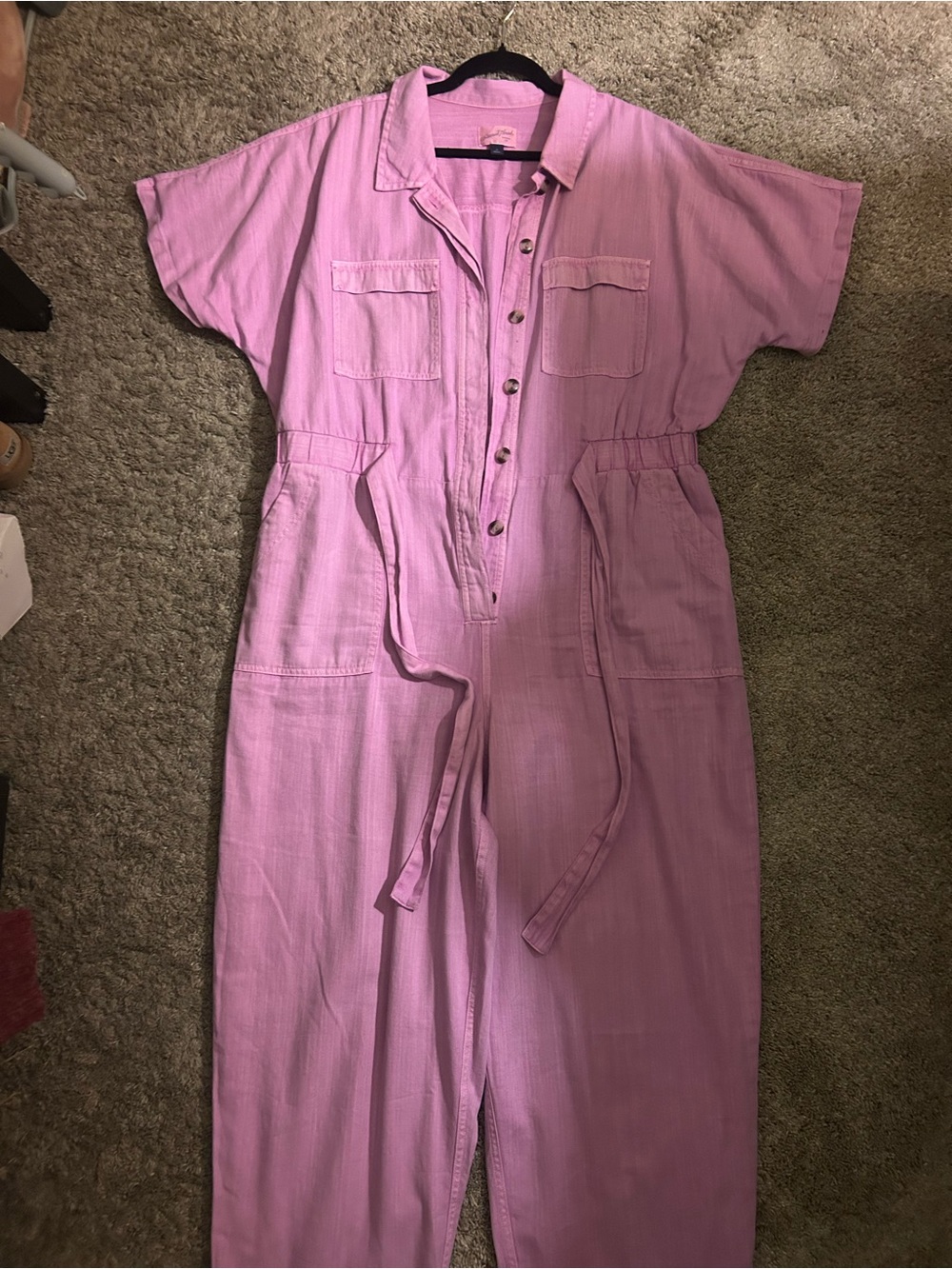 Universal Thread Lavender-Pink Utility Jumpsuit